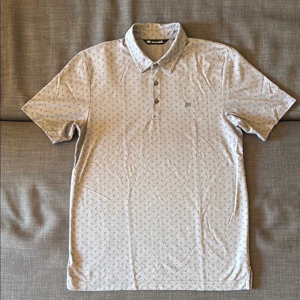 Travis Mathew Men's Gray Polo Shirt